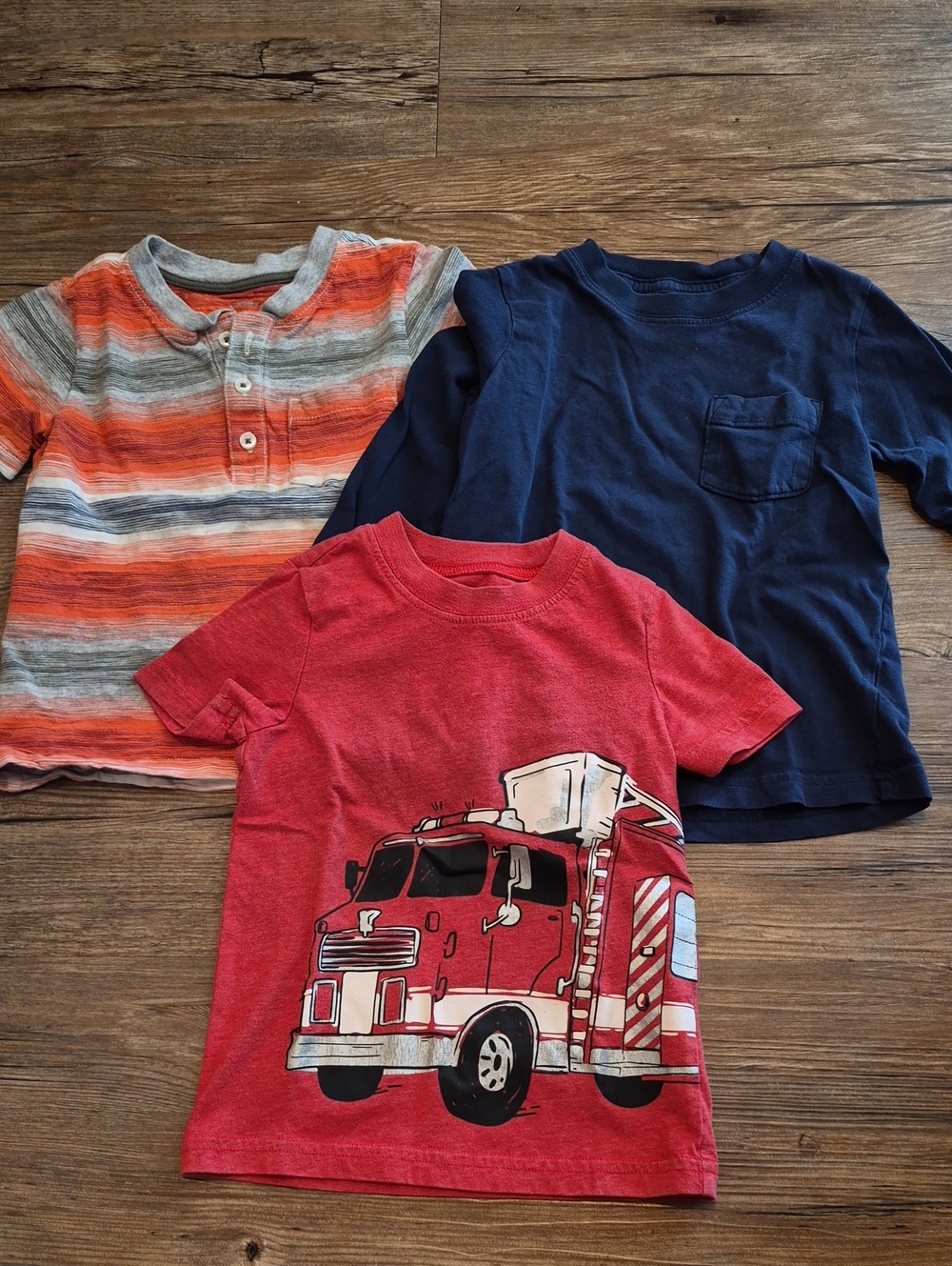 Kids Red Fire Truck Graphic Tee - (Brand)